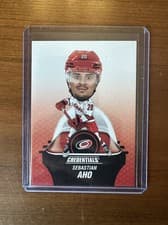 2024-25 Upper Deck Credentials Arena Giveaways - Bobbleheads Sebastian Aho #BH-SA card