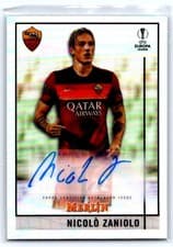 Nicolo Zaniolo 2020 Topps Merlin Chrome UEFA Champions League Autographs card