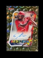 2025 Bowman's Best Best Tek Autographs James Wood #BTA-JWO card