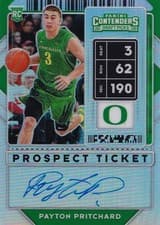 Payton Pritchard 2020 Panini Contenders Draft Picks card