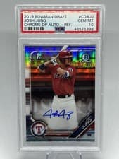 2019 Bowman Draft Chrome Picks Autograph Josh Jung #CDA-JJ