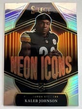 2025 Panini Select Neon Icons Kaleb Johnson #22
