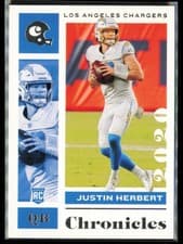 Justin Herbert 2020 Panini Chronicles card