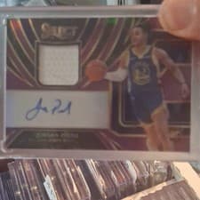 Jordan Poole 2019 Panini Select Rookie Jersey Autographs card