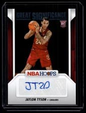 2024-25 Hoops Great SIGnificance Jaylon Tyson #GS-JTC card