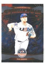 Paul Skenes 2026 Panini Stars & Stripes Prizm Fireworks card