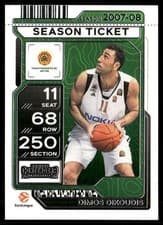 2025-26 Panini Contenders EuroLeague Base Season Ticket Dimos Dikoudis #59 card