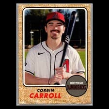 Corbin Carroll 2025 Topps Heritage 25th Anniversary card