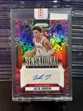 2024-25 Panini Prizm Sensational Signatures Jalen Johnson #SS-JJH card