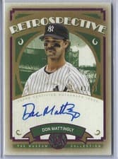 2025 Topps Museum Collection Retrospective Signatures Don Mattingly #RS-DM card