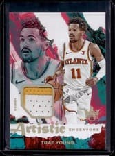 2024-25 Panini Court Kings Artistic Endeavors Relics Trae Young #AE-TRG card