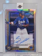 2025 Topps Pro Debut Chrome Autographs Zyhir Hope #PDC-139 card