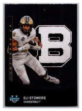 2025 Bowman University Chrome Lettered Up! Eli Stowers #LU-6 card
