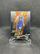 Luka Doncic 2022 Panini Mosaic Thunder Road card