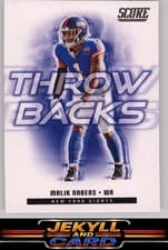 2025 Score Throwbacks Malik Nabers #11 card