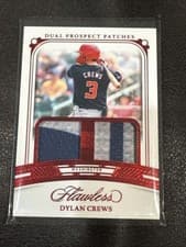 2024 Panini Flawless Dual Prospect Patches Dylan Crews #DP-DC card