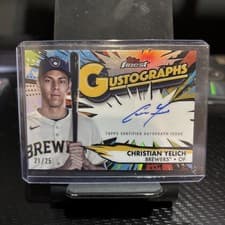 2025 Finest Gustographs Autograph Christian Yelich #G-CY card