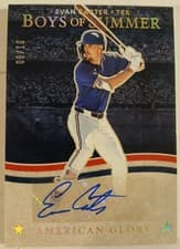2025 Panini Boys of Summer American Glory Signatures Evan Carter #5 card