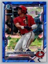 Christian Encarnacion Strand 2021 Bowman Draft Sapphire card