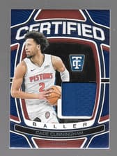 2024-25 Panini Totally Certified Certified Baller Cade Cunningham #CB-CDC card