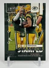 Aaron Rodgers 2022 Panini Prestige Time Stamped card