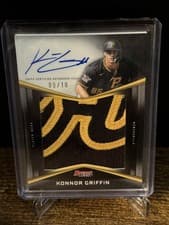2025 Bowman's Best Prospect Patch Autographs Konnor Griffin #PPA-KG card