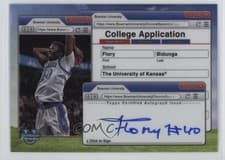 2024-25 Bowman University Chrome College Application Autographs Flory Bidunga #CAA-FB card