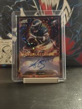 2025 Topps Cosmic Chrome Solar Flares Signatures A.J. Brown #SFS-AJB card