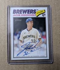 2026 Topps Heritage Real One Autographs Jacob Misiorowski #ROA-JM card