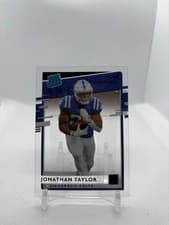 Jonathan Taylor 2020 Panini Chronicles Clearly Donruss Rated Rookies card