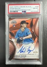 2025 Topps Chrome Black Autographs Adam Mazur #CBA-AM card