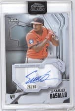 2026 Topps Chrome Black Ivory Autographs Samuel Basallo #IVA-SB card