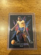 Pele 2024 Panini Obsidian Black Color Blast card
