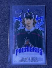 Conor Geekie 2024-25 Upper Deck Ice Ice Premieres Minis card