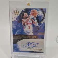 2024-25 Panini Court Kings Impressionist Ink Autographs Cade Cunningham #II-CAD card