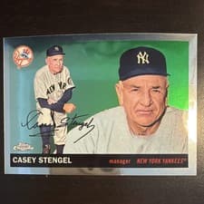 2025 Topps Chrome Platinum 1955 Cards That Never Were Casey Stengel #55NW-20 card