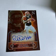 2025 Panini Silhouette Profile Signatures Peter Warrick #11 card