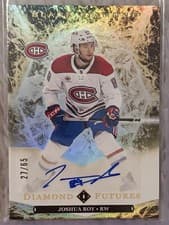 2024-25 Upper Deck Black Diamond Diamond Futures Autograph Parallel Joshua Roy #BDF-JR card