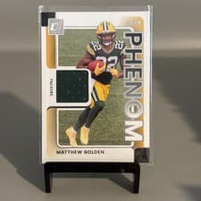 Matthew Golden 2025 Donruss Rookie Phenom Jerseys card