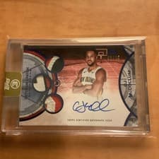 2025-26 Topps 3 Veteran 3 Patch Autographs CJ McCollum #V3A-CM card