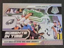 2025 Panini Mosaic Moments in Time Saquon Barkley #5 card