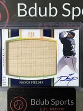 2025 Panini National Treasures Legendary Jumbo Lumber Signatures Prince Fielder #10 card