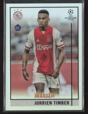 Jurrien Timber 2020 Topps Merlin Chrome UEFA Champions League card