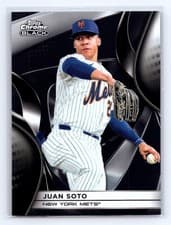 2025 Topps Chrome Black Base Set Juan Soto #130 card