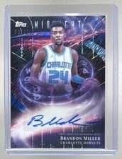 2025-26 Topps Midnight Stroke of Midnight Autographs Brandon Miller #SM-BM card