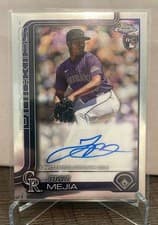 2025 Topps Chrome Update Autographs Juan Mejia #AC-JME card