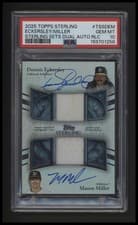 2025 Topps Sterling Dual Autographed Relics Dennis Eckersley / Mason Miller #TSSD-EM card