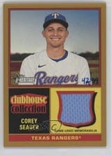 2025 Topps Heritage Clubhouse Collection Relics Corey Seager #CCR-CS card