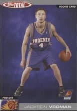 Jackson Vroman 2004-05 Topps Total Base Set card