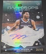 2025-26 Topps 3 Raindrops Signatures Jaren Jackson Jr. #RS-JJ card